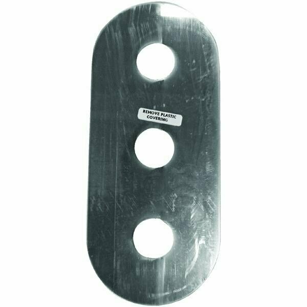 P P P Mfg 6 in. x 14 in. Three Handle Cover Plate T73004